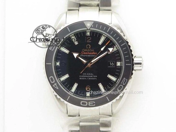 0510 Stylish Seamaster 300M Diver Rose Gold VSF 1:1 Best Edition Black Dial on Mesh Bracelet A 7662